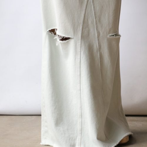 mm6 maison margiela long skirt in light blue bottoms mm6 maison margiela 381493