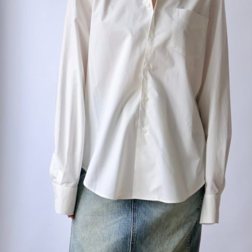 mm6 maison margiela long sleeve shirt in off white tops blouses mm6 maison margiela 625979