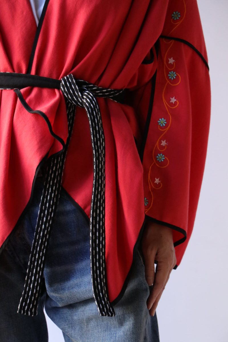 monoki lotus jacket in red outerwear monoki 123428