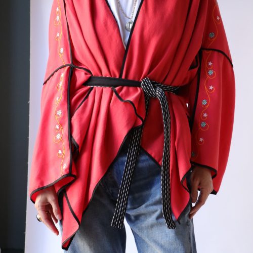 monoki lotus jacket in red outerwear monoki 274109