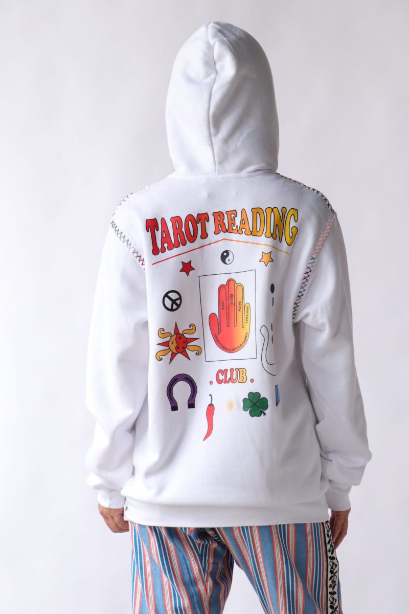 monoki tarot hoodie in white multi sweatshirts monoki 116927