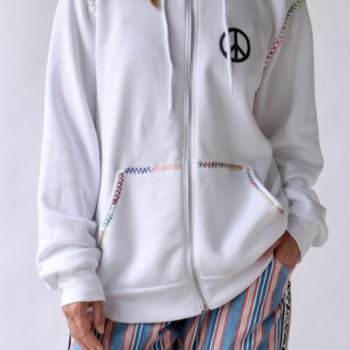 monoki tarot hoodie in white multi sweatshirts monoki 127464