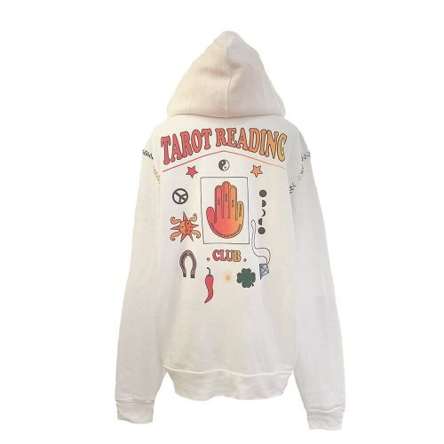 monoki tarot hoodie in white multi sweatshirts monoki 316087