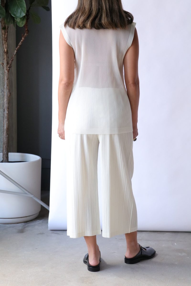 pleats please issey miyake tatami july in off white tops blouses pleats please by issey miyake 614545