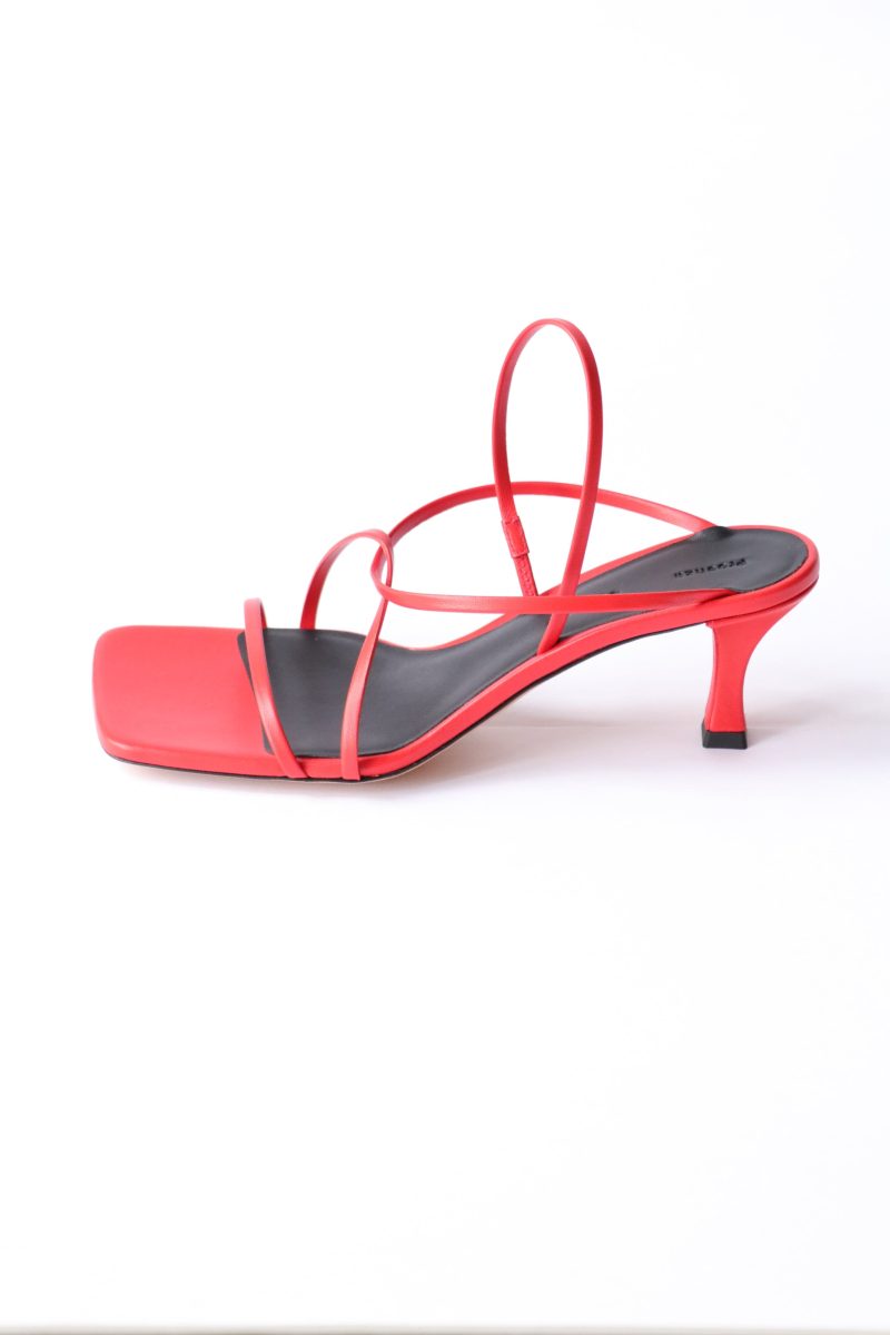 proenza schouler square strappy sandals in red shoes proenza schouler 555258