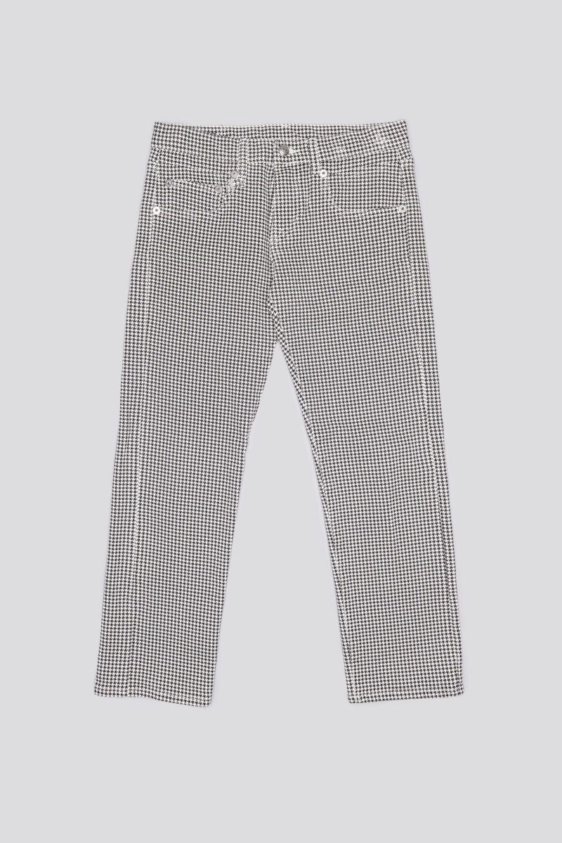 r13 boy straight in printed houndstooth bottoms r13 263385