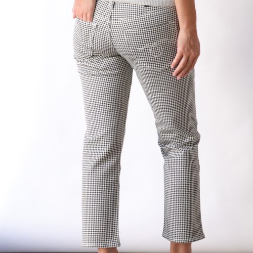 r13 boy straight in printed houndstooth bottoms r13 610071