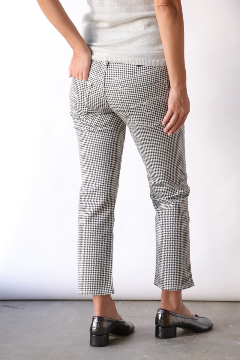 r13 boy straight in printed houndstooth bottoms r13 610071