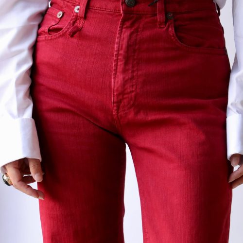 r13 jane jean in vivid red stretch bottoms r13 403041