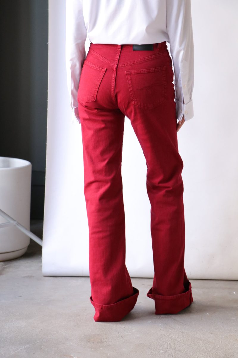 r13 jane jean in vivid red stretch bottoms r13 757338