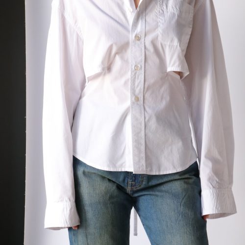 r13 open back shirt in white tops blouses r13 258280