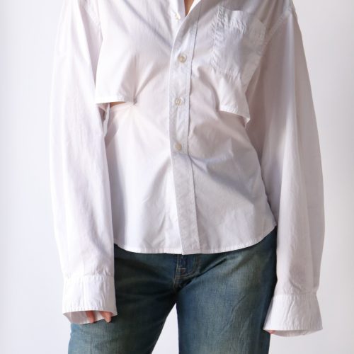 r13 open back shirt in white tops blouses r13 297592