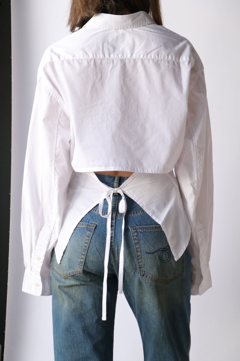 r13 open back shirt in white tops blouses r13 376153