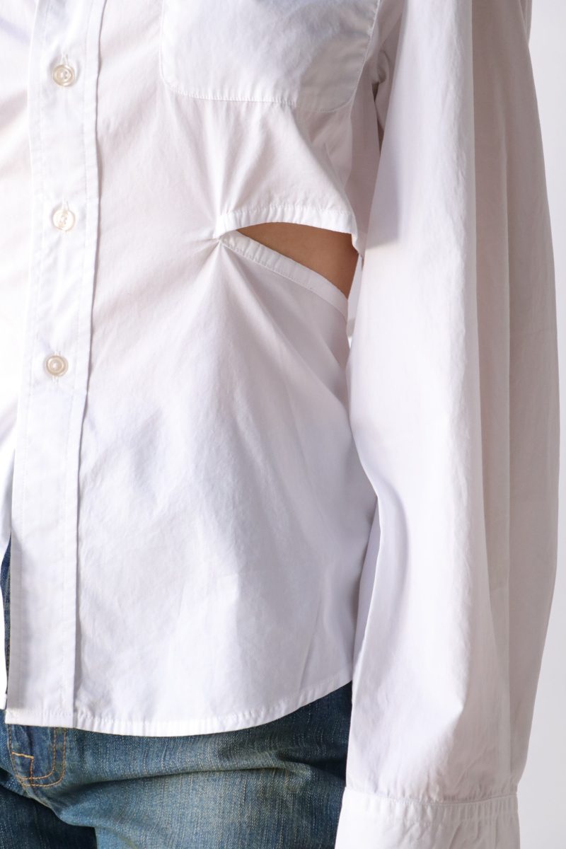 r13 open back shirt in white tops blouses r13 933415