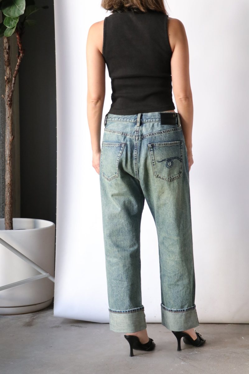 r13 x bf jeans in clinton blue bottoms r13 880351