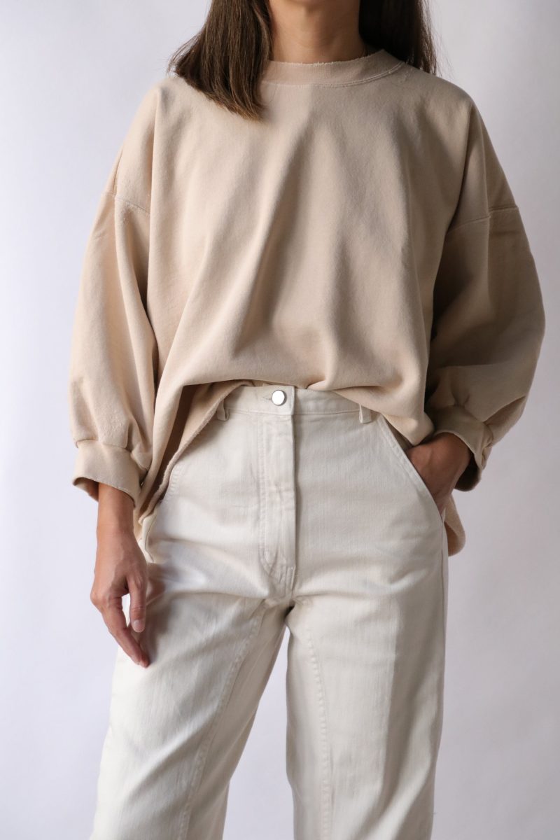 rachel comey fond sweatshirt in beige sweatshirts rachel comey 352759