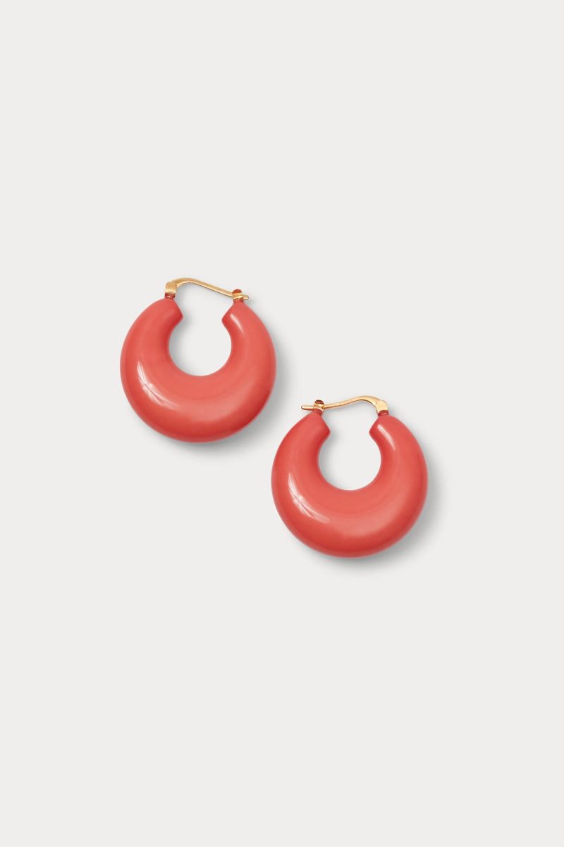 rachel comey grass earrings in coral jewelry rachel comey 239222