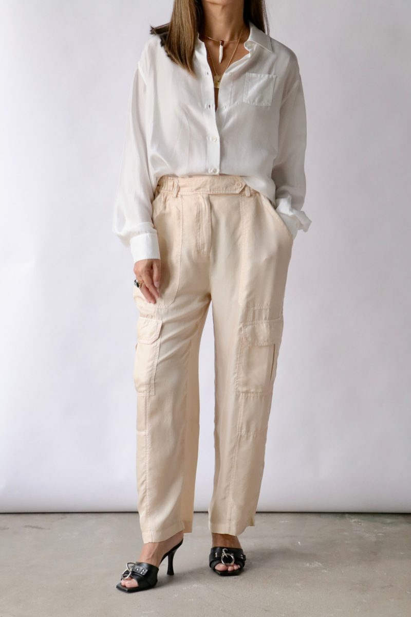 raquel allegra brentwood shirt in washed white tops blouses raquel allegra 714702