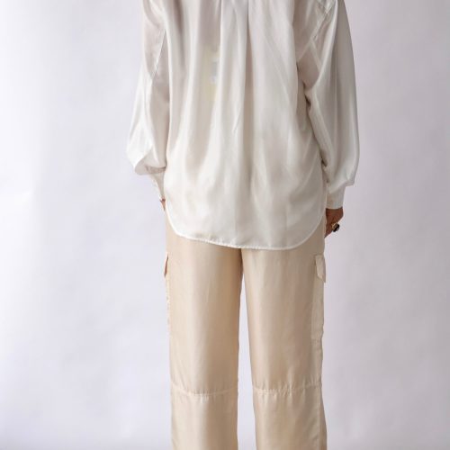 raquel allegra brentwood shirt in washed white tops blouses raquel allegra 793207