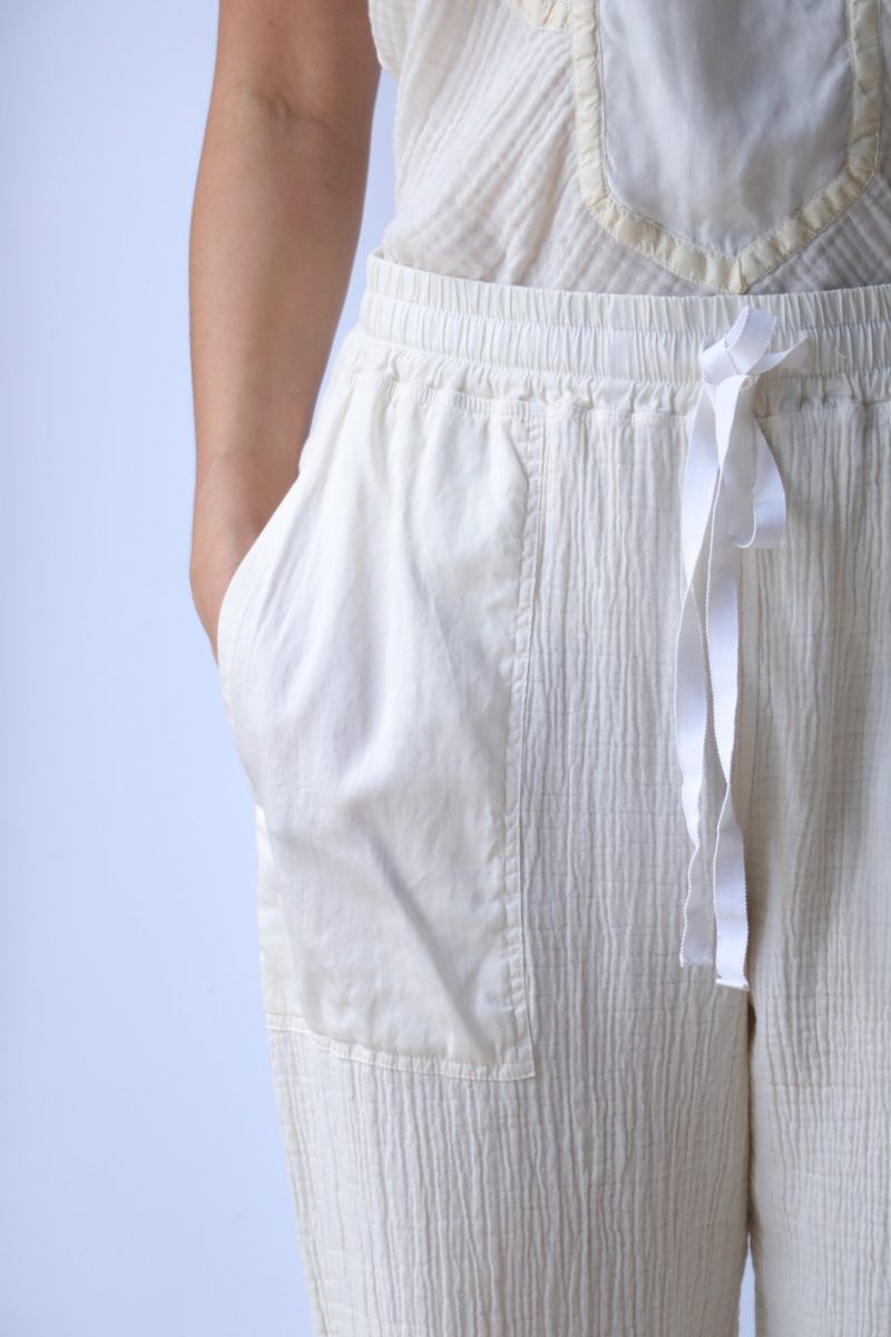 raquel allegra cameroon pant in dirty white bottoms raquel allegra 902524