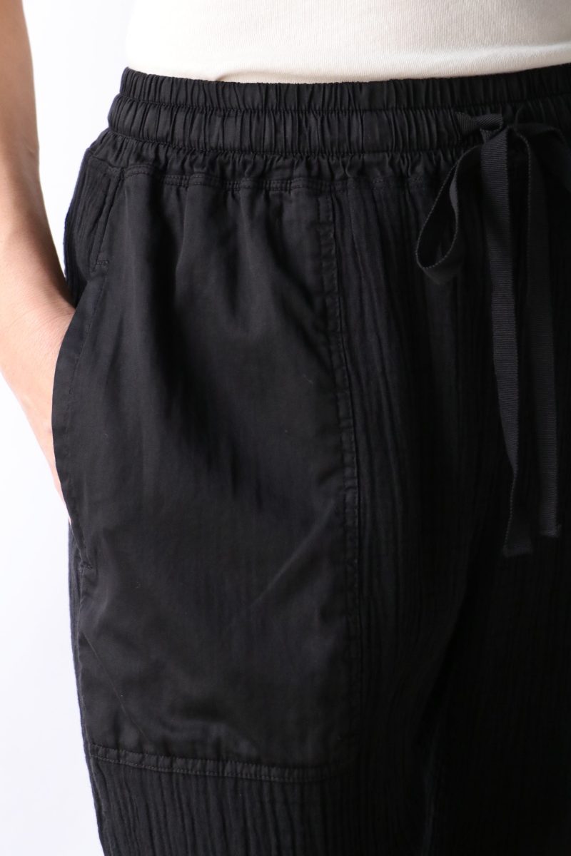 raquel allegra cameroon pant in faded black bottoms raquel allegra 376258