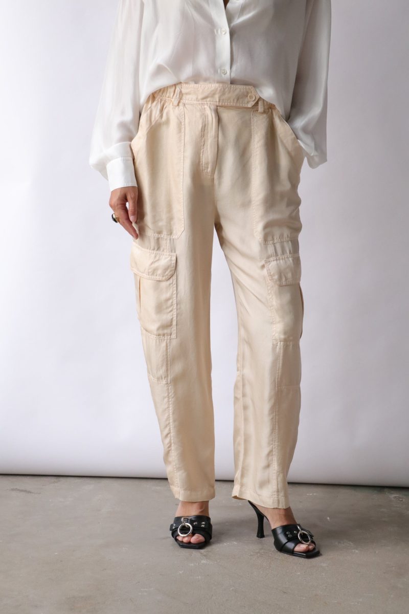 raquel allegra elysian pant in cream bottoms raquel allegra 365309