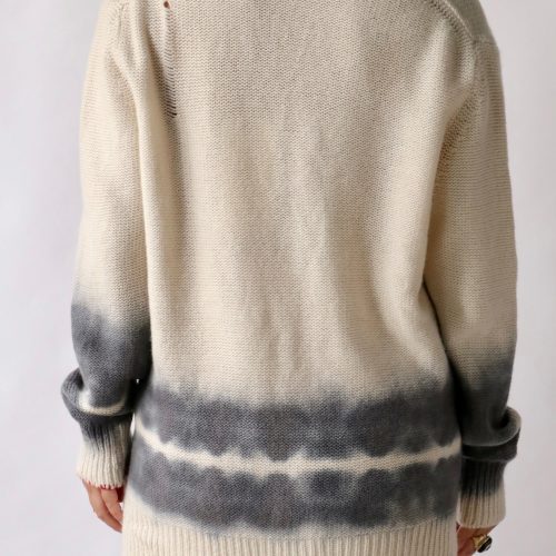 raquel allegra evans cardigan in cream knitwear raquel allegra 293419