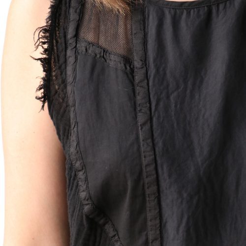 raquel allegra kampala top in faded black tops blouses raquel allegra 571688