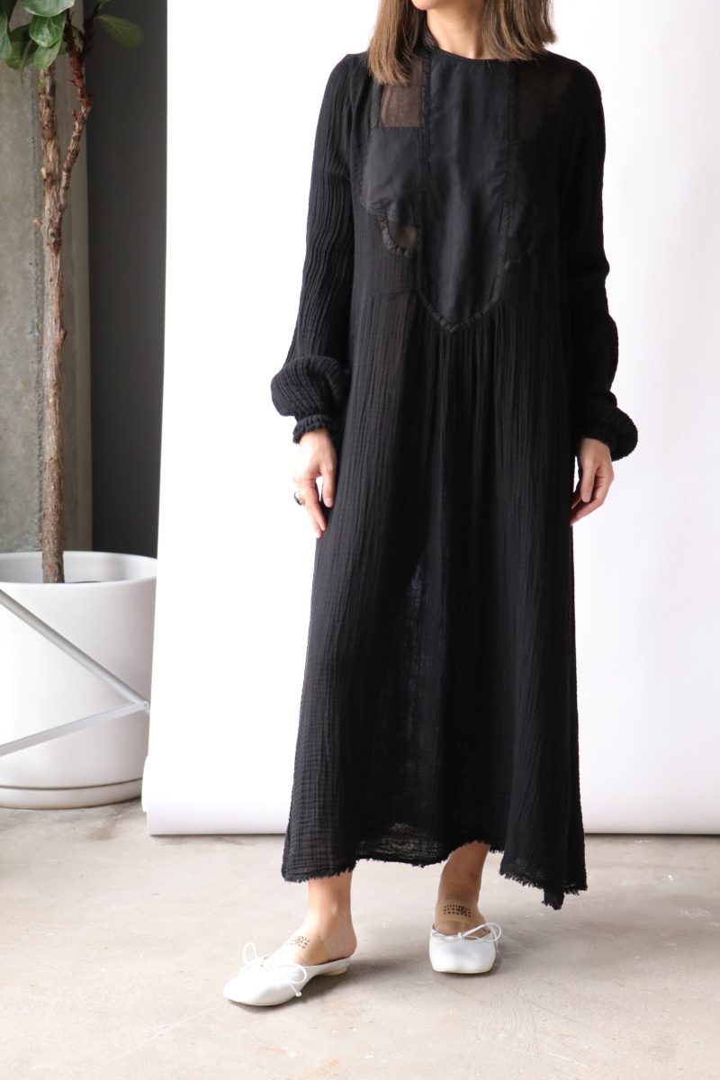 raquel allegra malia midi dress in faded black dresses raquel allegra 413756