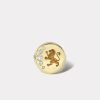 Retrouvai Lion Diamond Fantasy Signet Ring w/ Diamonds Jewelry Retrouvai 7