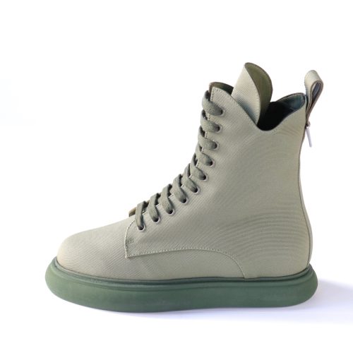 selene combat boots in military green shoes the attico 263090