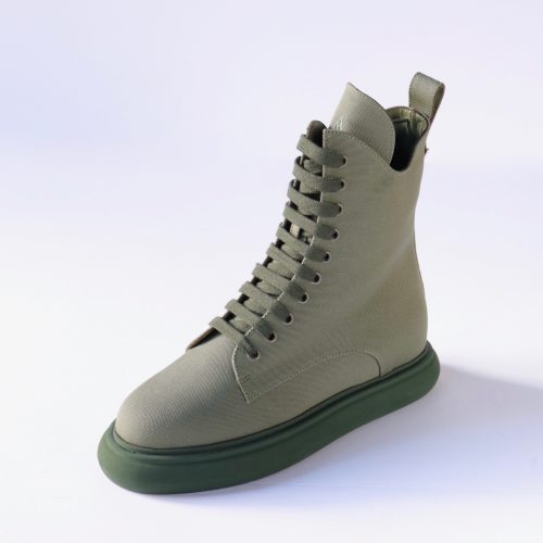 selene combat boots in military green shoes the attico 955187