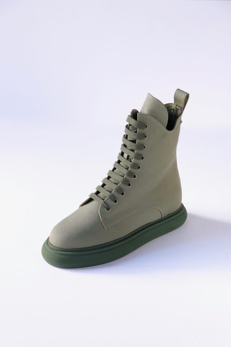 selene combat boots in military green shoes the attico 955187