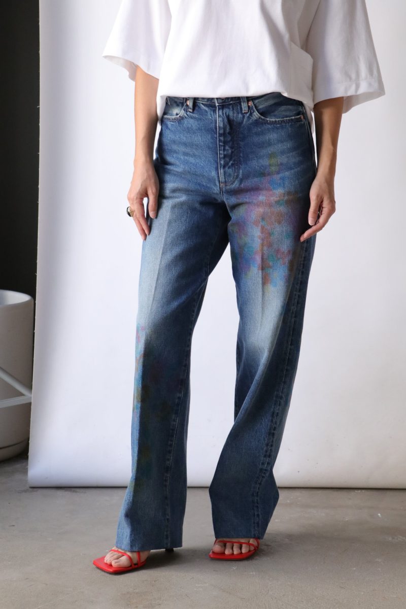 tanaka the jean trousers in bloom bottoms tanaka 122279