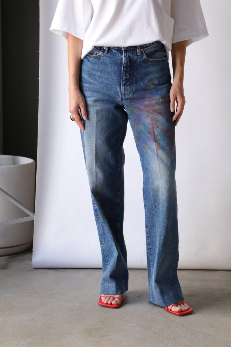 tanaka the jean trousers in bloom bottoms tanaka 283782